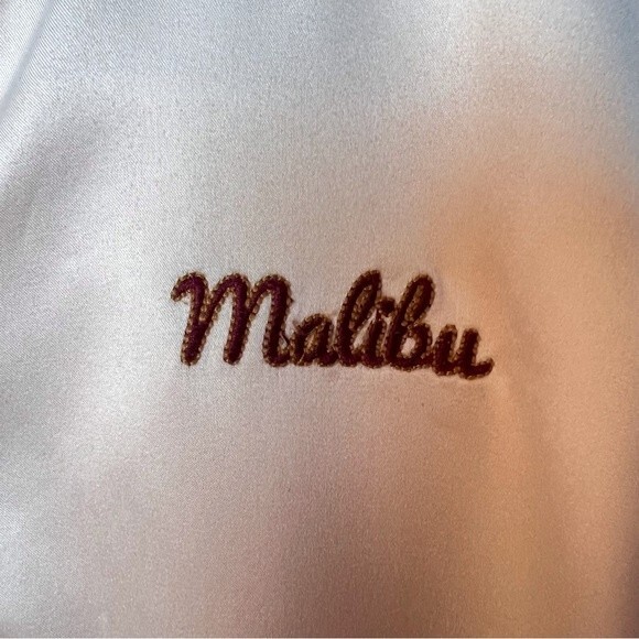 Kendall & Kylie Satin Bomber Jacket Peach Size S - Picture 7 of 11